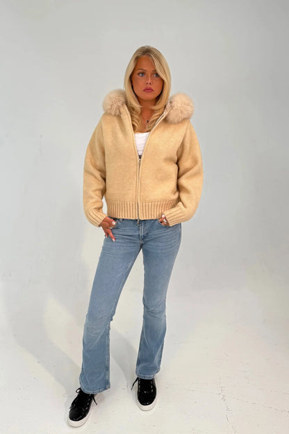 Noireve - Aspen Fur Zip-Up