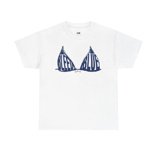 Bleed Blue - White Tee (Copy)