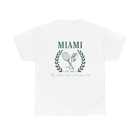Miami Tennis Club - White Tee