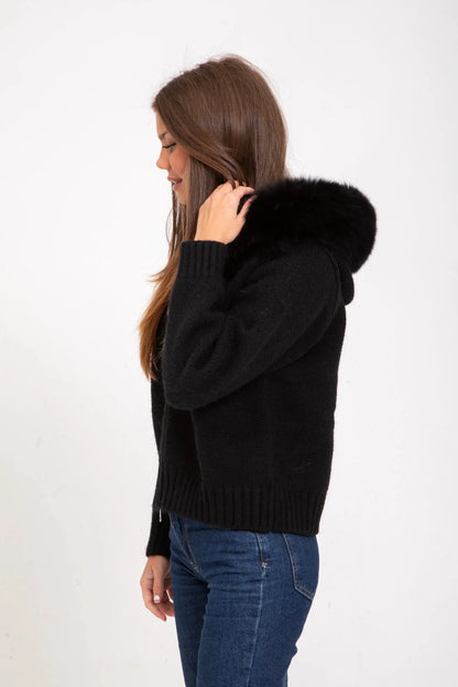 Noireve - Aspen Fur Zip-Up