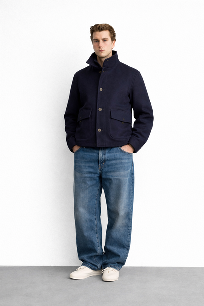 Noireve - Double Wool Blend Jacket