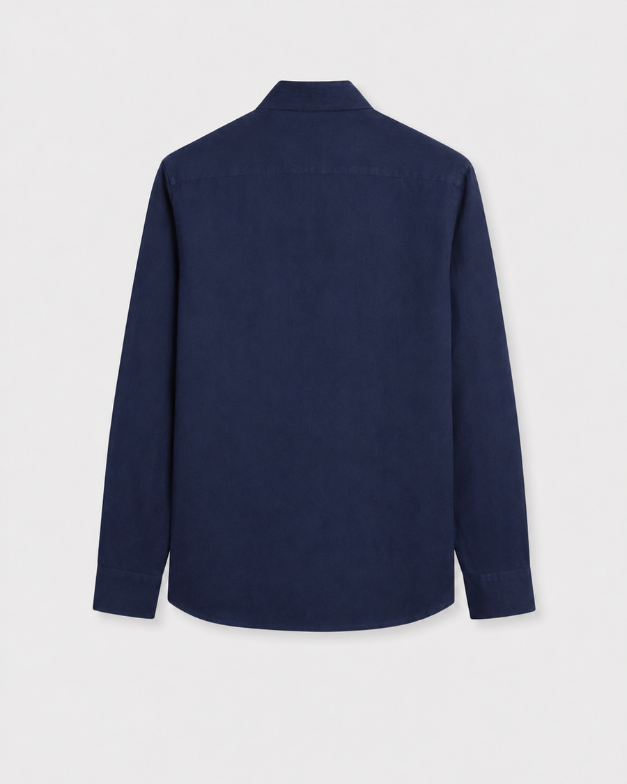 Navy Blue Atelier Linen Shirt