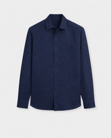 Navy Blue Atelier Linen Shirt