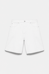 White Denim Shorts