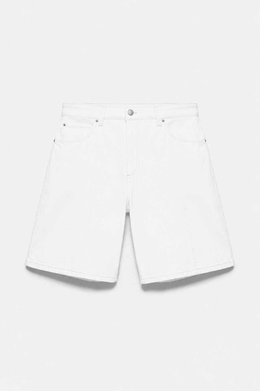 White Denim Shorts