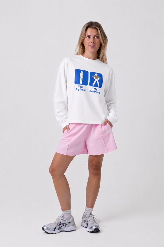 Your Boyfriend / My Boyfriend - White Longsleeve