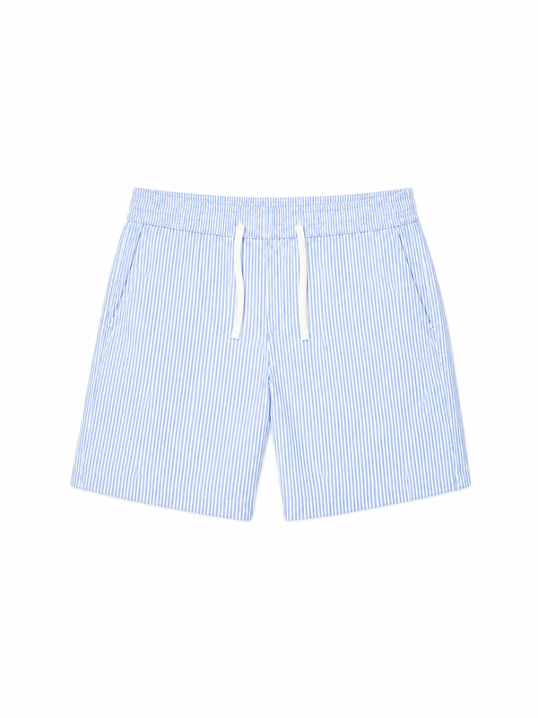 Striped Linen Swimshorts