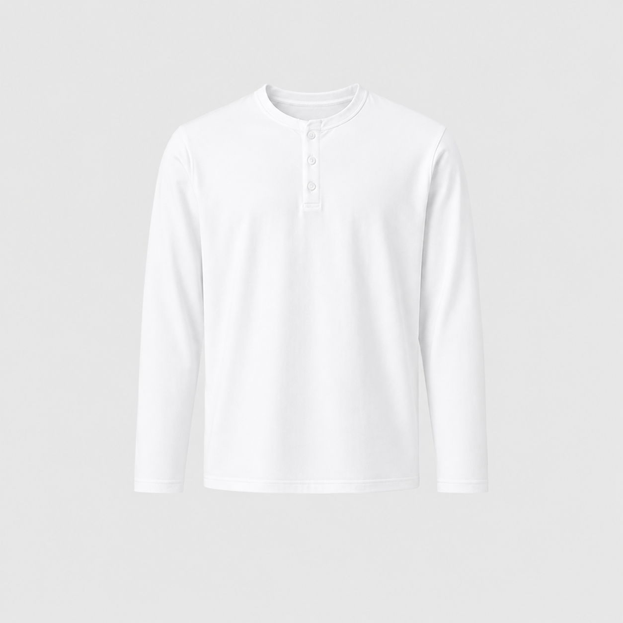 Soft Long Sleeve Henley Tee
