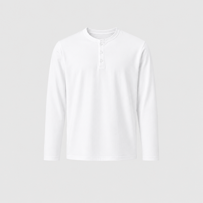 Soft Long Sleeve Henley Tee