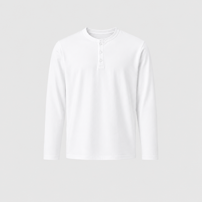 Soft Long Sleeve Henley Tee