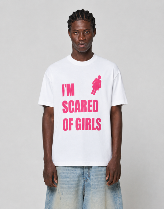 I'm Scared Of Girls - White Tee