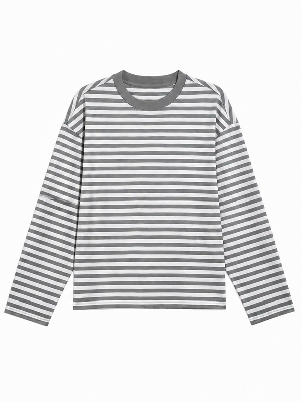 Grey/White Striped Longsleeve