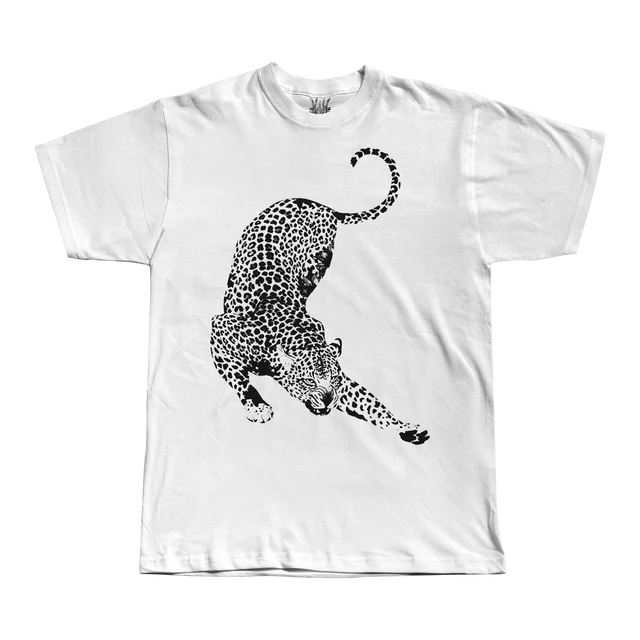 Leopard - White Tee
