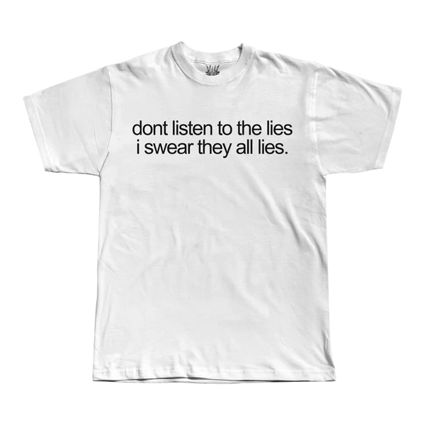 LIES - White Tee