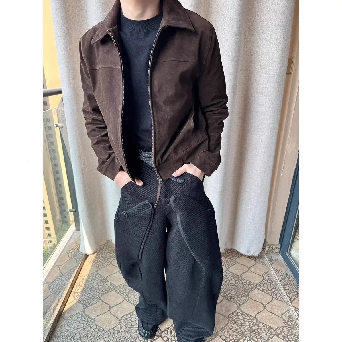 Caramel Suede Barn Jacket