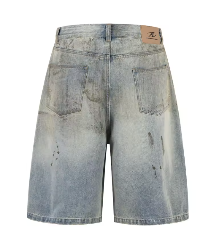 Noireve Washed Denim Shorts