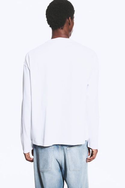 Basic White Cotton Longsleeve